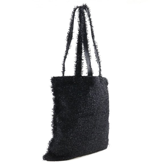 CHANEL robot Tote Bag COCO Mark Black / SilverHardware tweed unisex - Picture 3 of 10